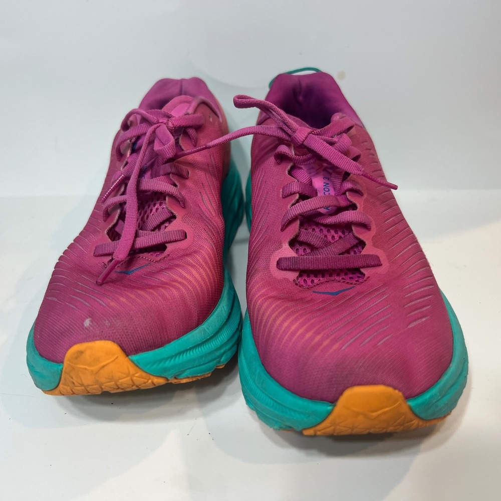 Hoka One One Rincon 3 Paradise Pink Aqua Running Shoes 1119396 PPAT Womens 9.5B